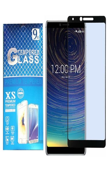 Cobertura preta protetor de tela de borda preta vidro temperado para coolpad legado brisa sr s lg tributo real k30 stylo 4 moto e5 reproduzir mais9758321