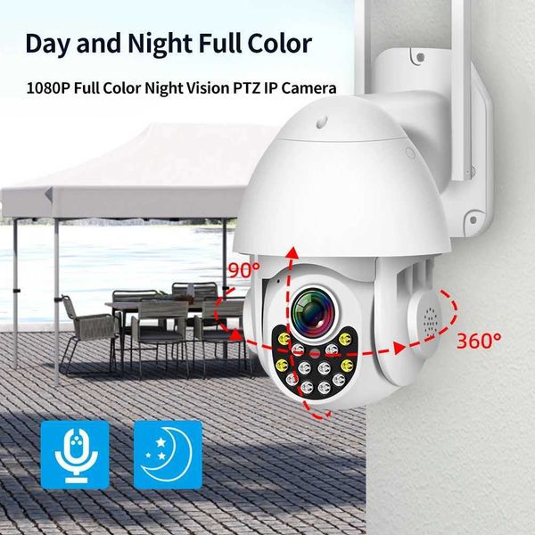 IP -Kameras Tuya WiFi PTZ Camera Outdoor HD IP -Kamera 2MP Video Überwachungsversicherung Auto Tracking Audio Video Wireless 1080p CCTV 240414