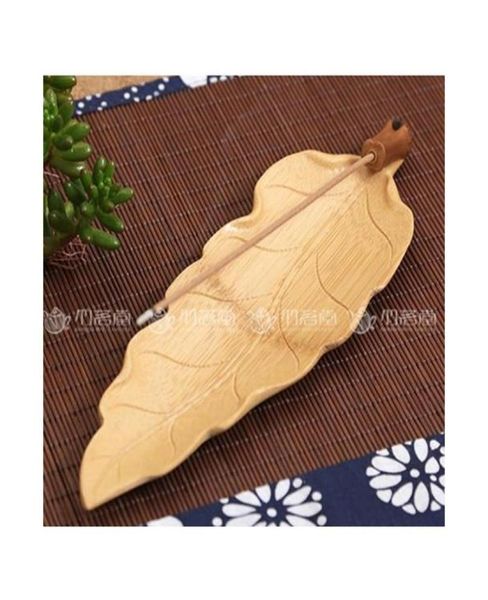 Incenso de madeira chinesa queimador artesanal de incenso exclusivo folhas de forma de decoração da casa de estar Censador Gift VQNA21665908