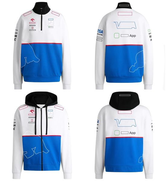 2024 NOVO F1 Racing Suit F1 Formula 1 Hoodie Casaco de suéter de zíper esportivo ao ar livre