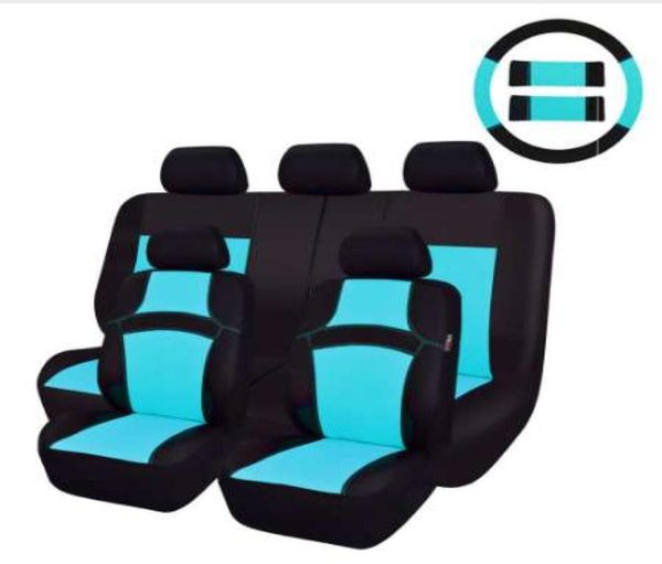 Coperchio di sedile per auto per auto sandwich blu arancione arancione giallo viola accessori per auto full fodera per sedili per auto7830368