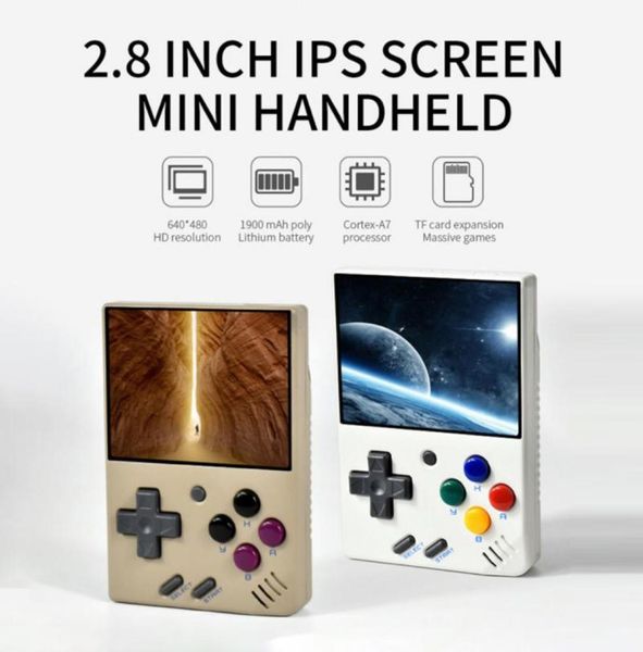 Giocatori di giochi portatili Miyoo Mini 28 pollici IPS Video Video Video Console portatile per FC GBA Pocket Machine Emulator7385318