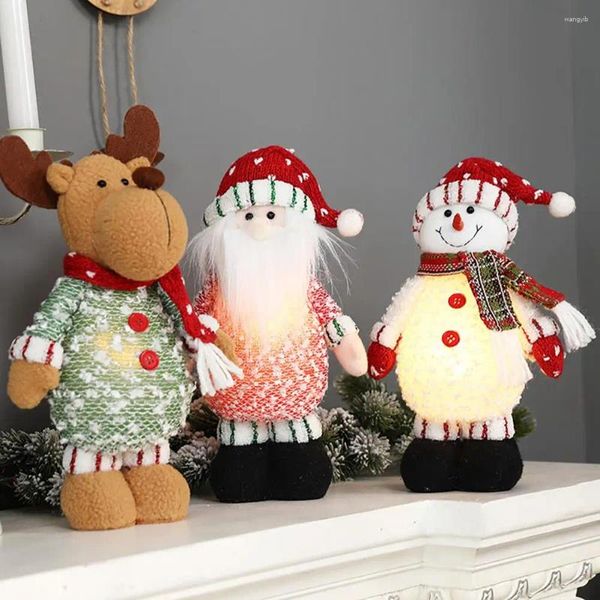 Partydekoration auffällige leichte dekorative Prop Elch-Puppen-Ornament Weihnachten