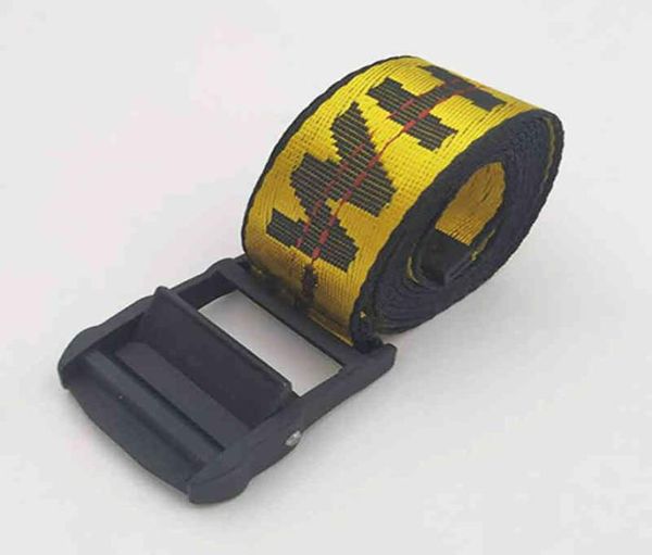 Cintura di moda in tessuto con ferro da donna digner giallo bianco stile industriale da 200 cm Nylon personalizzato 13 colori pulsante di ferro cnzhe7545684