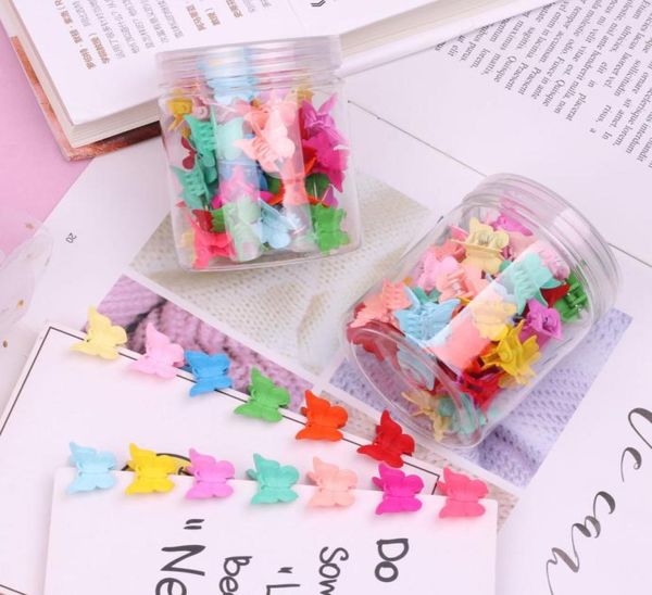 Acessórios para cabelos infantis 1 caixa 50 PCs 2020 Novos filhos Clea Butterfly Clip Girl Hairpin Clip Bangs Clip Small Headdress4638227