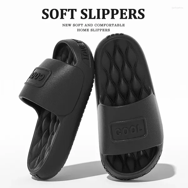 Slippers 2024 Massagem em forma de diamante verão não deslizamento masculino e feminino Sandal