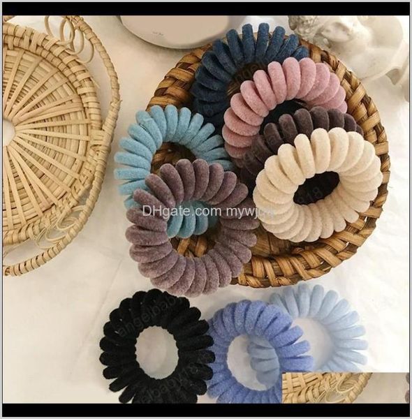 Elastic Knit Telephone Wire Bands Girl Woman Accessori Elastico Testa di Capelli a spirale Capelli N0FGT Z3HM65588171