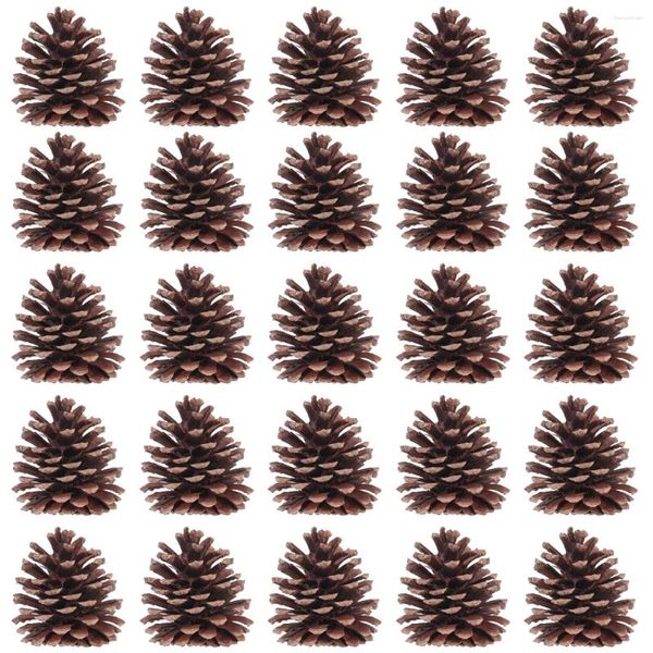Fiori decorativi toyytoy 50pcs 6-8 cm di pinoli di pinoli natali