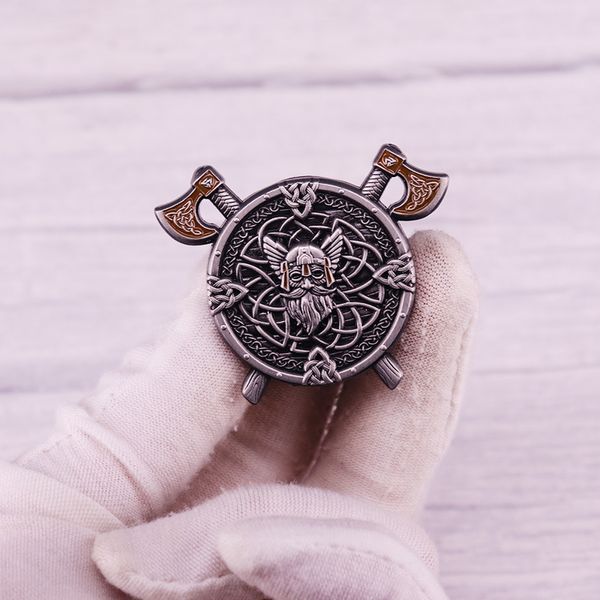 meninos vintage viking faca cool esmalte pin pin jogo de filmes de filme citações