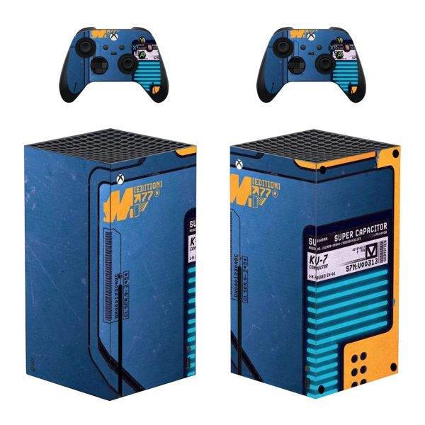 Adesivos capa de adesivo de pele de design personalizado para xbox séries x console e 2 controladores xbox série x adesivo de pele vinil