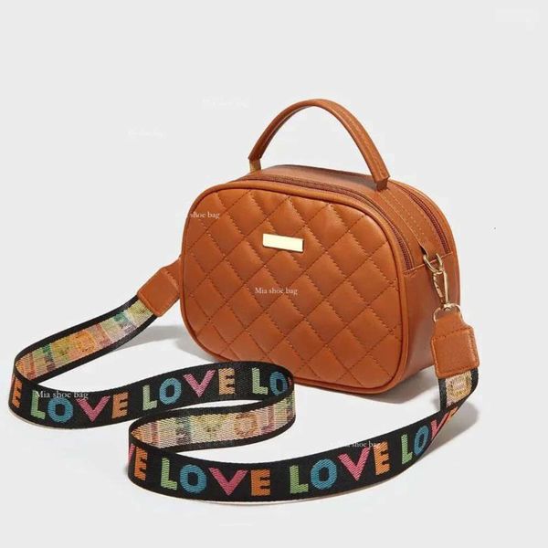 Fashion COLLASTRING Trendy Love Borse a tracolla con cinturino con doppia borsa per puledinia con cerniera Solido