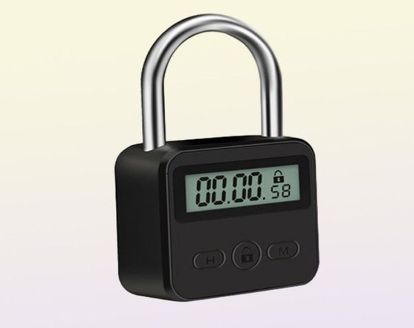 Lock USB LCD Display Metall Micro Elektronisch wiederaufladbare Timer -Auszeiten Multifunktions Schwerdetition 2207253628173
