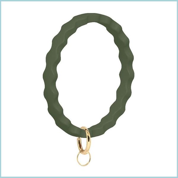 Tornari Bracciale SILE Bracciale Taschia delle chiavi anelli di onda per sale elastico FOB Loop FOB per uomo Donne Drop Drop Dhgarden Dhnay