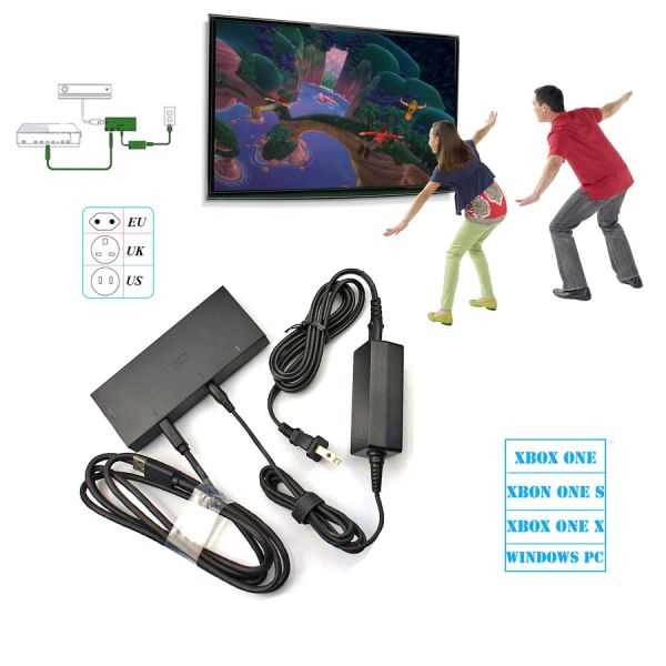 Adattatore Kinect Supply 2020 per Xbox One S per Xboxone Kinect 2.0 Adattatore versione Kinect Adattatore Alimentatore Alimentatore US/UE/UK/AU Plug