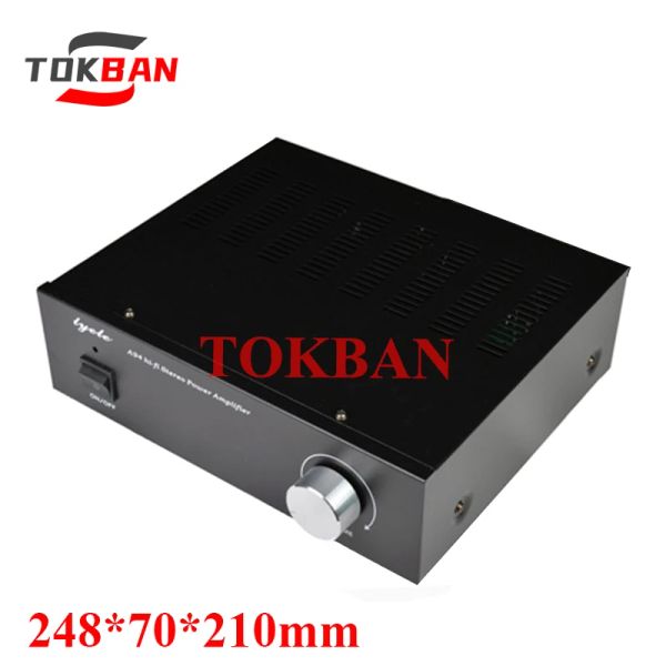 Verstärker Tokban A94 255*214*73 -mm -Stromverstärker -Chassis -Gehäuse -Ton Treible Midberge Bass Einstellung DIY Audioverstärker Fallbox