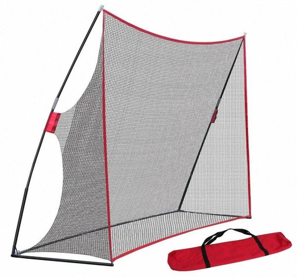 10 x 7ft Portable Golf Practice Net Hit Travel Training Aids Warn Bag 4ZVN1295747