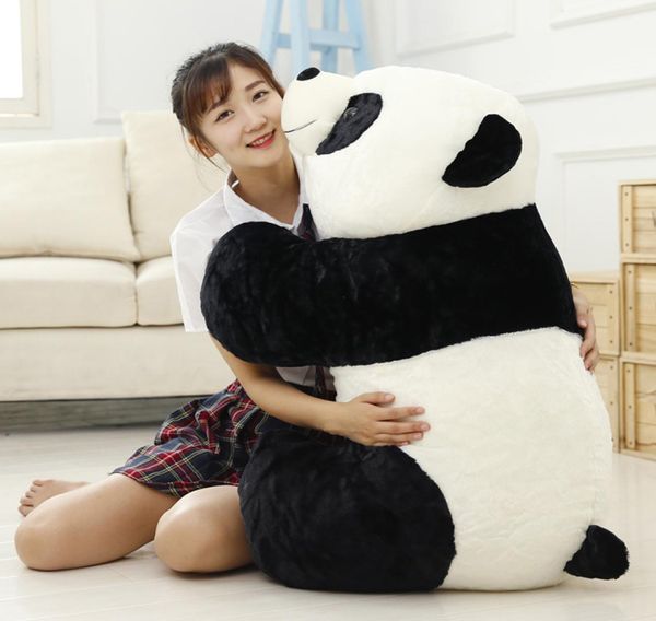 Cute Baby Big Giant Giant Panda Bear Plushed Animal Doll Animal Animal Custini giocattolo Cartoon Kawaii Dolls Girls Regali Knuffels MX1907233625857