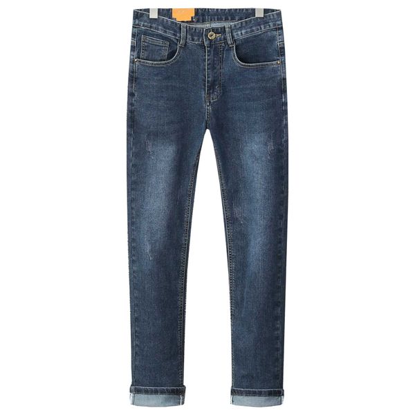 Blue Men Designer Brand Retro брюки повседневные классические джинсы мужские брюки для мотоциклетов мужская рок -эластичная джинсовая джинсовая джинсы