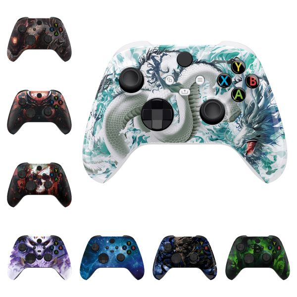 Fälle Extremerates benutzerdefiniertes Muster Teil Facplate, Soft Touch Grip Frontgehäuse Hülle Hülle für die Xbox -Serie X/S (Xbox Core) Controller