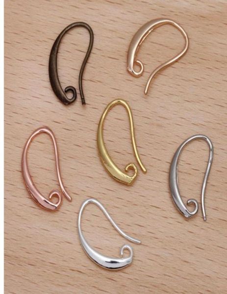 Casps ganci 100x fai -da -te producendo 925 sterling sier reperti di gancio per le orecchie del gancio cauzione per perle di pietre cristalline thvxd 97286138