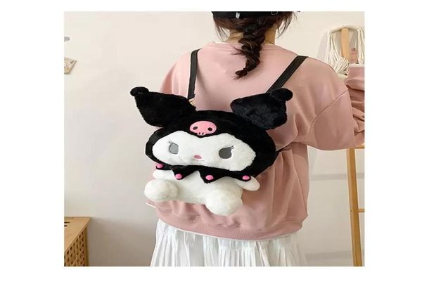 45cm Kuromi sacos de pelúcia Animais infantils039s Cartoon Backpack Cutelo novo Mochila Big Plush para WomenKids8320536