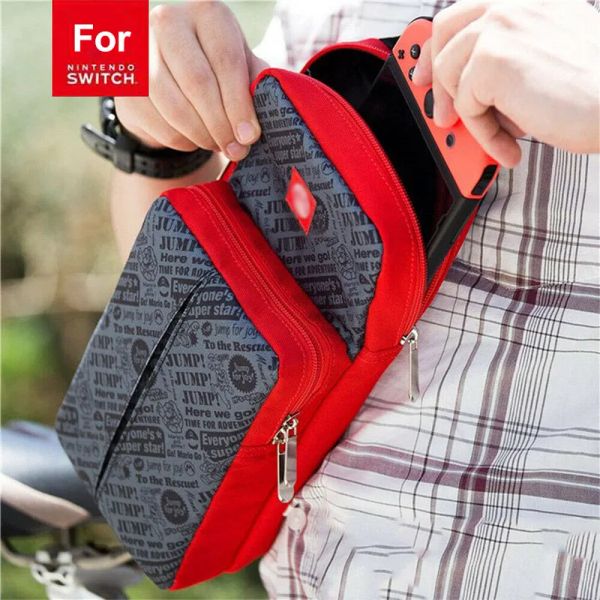 Taschen Crossbody Bag für Nintendo Switch Travel Carry Case Schulterspeicher für Konsolendock -Accessoires Schutzbeutel