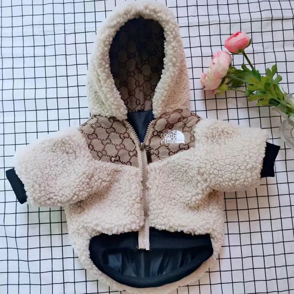 Designer de moda Roupas de cachorro Casaco de inverno Aparel de cachorro quente colete de animais de estimação Jaqueta de cachorrinho com chapéus para pequenos cães grandes de bulldog schnauzer