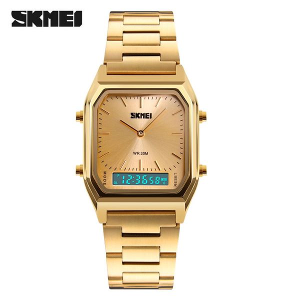 Skmei Luxury Gold Watch Men Fashion Casual Waterproof Digital Quart Zolve Orologi Relogio Masculino Male Clock Sports Orologi 1229277495