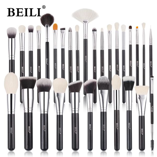 Shadow Beili Goat Makeup Brush Setes Sheshadow Makeup Brushes Professional Founding Blending sobrancelha Bush Brosse Maquiegns