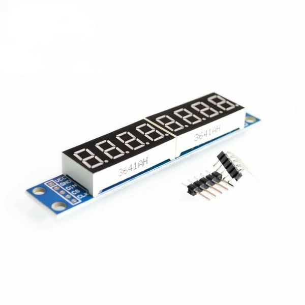 2024 A solução definitiva para o seu display LED precisa de novo MAX7219 de 8 dígitos 7 Tubo de exibição de LED digital de segmento para Arduino MCU - 100 para Arduino 7 Segment Display