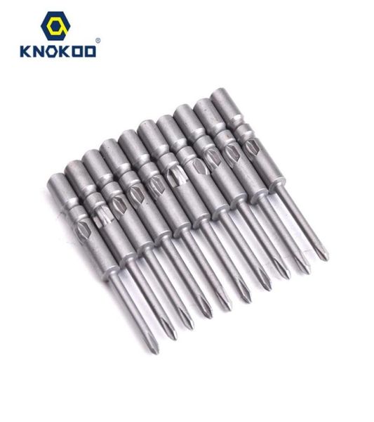 Lotto Knokoo 10pcs 4 40 2 0 0 Bitto per trapano da cacciavite da 40 mm Bit del cacciavite H4 Stinco Magnetico Phillips a forma di driver203M1552115