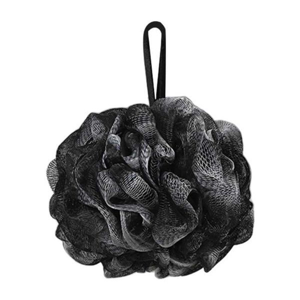 Accessori per gli strumenti da bagno Accessori Black Bath Flower Bamboo Carbone da bagno Ballitore Deep Upissione Soft Fea Sfera da bagno Fesh Baglie Strumento per bagno Pulisci 240413 240413