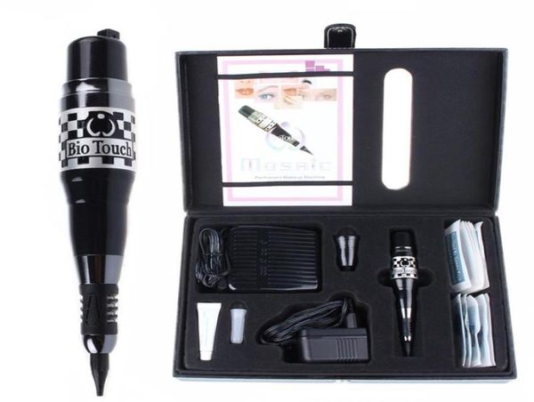 USA Biotouch Mosaic Tattoo Kits Permanent Make -up Rotary Machine Pen Schönheitsausrüstung für Augenbrauen Eyeliner Lippen Kosmetik Make -up7574363