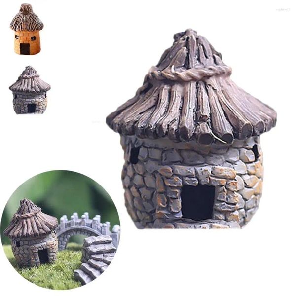 Dekorative Figuren Garten Terrarium Crafts Mini DIY Hut House Spielzeugdekoration Puppe Landschaft Stück Villa Moss Märchen des Charakters 1