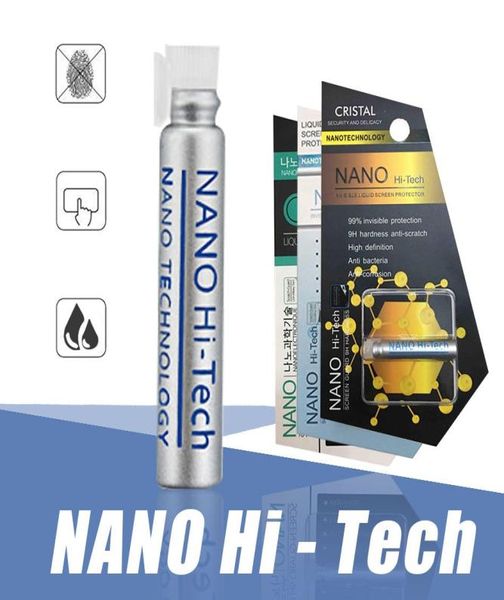 Süper Hızlı 1ml Sıvı Nano Teknoloji Ekran Koruyucusu 3D Kavisli Kenar İPhone 14 13 12 11 Pro M2420909