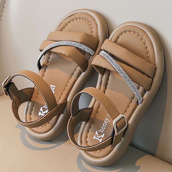 Summer Princess Sandals for Girls Shoes in stile coreano Scarpe di moda softoled Beach Beach Teenager 240410