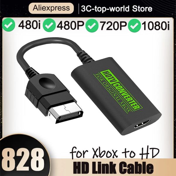 Кабели Оригинал для Xbox в HDMICAPATIBLE ADAPTER CVERTER HD CABLE CABLE DIGINAL VIDEO AUDIO ADAPTER для Xbox 480I 480P 720p 1080i