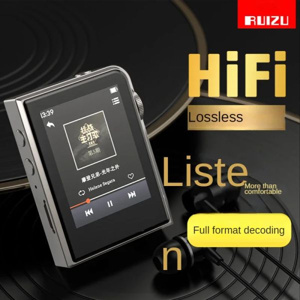 Игроки Ruizu A58 HD Lossless Mini Sport MP3 -плеер с 2,0 -дюймовым экраном Hifi Mp3 Music Player Support 128G TF Card/DSD25