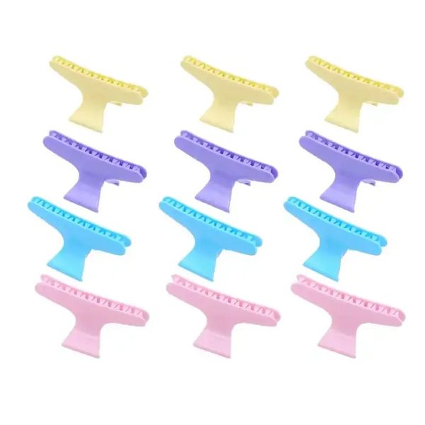 2024 4pcs Kopfwege Dusche Haarklauen Schmetterling Halten Haarclipklemmen Pflege Haarnadel Pro Salon Haarhaarhaarsperrstyling Tool für