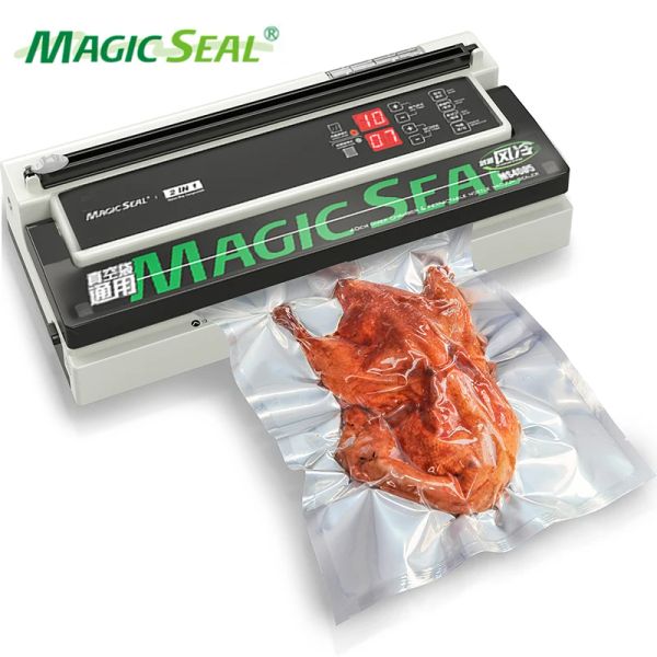 Машины Magic Seal Commercial Vacuum Sealer Multifunction Multifunction Автоматический вакуумный уплотнитель пищи с системой воздушного охлаждения