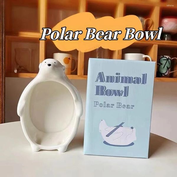 BOILS JAPOLES SUNAR SUNAR LIMITED POLAR MONOODLES BOWL Série de animais Smoothie de frutas brancas Caixa original