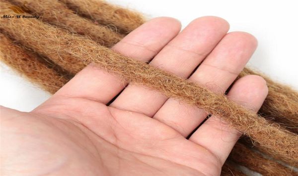 Extensões de dreadlocks de pêlo humano de cabelo humano Made Made Made Hiphop Crochetedhair em Black Brown Blonde Color8629932