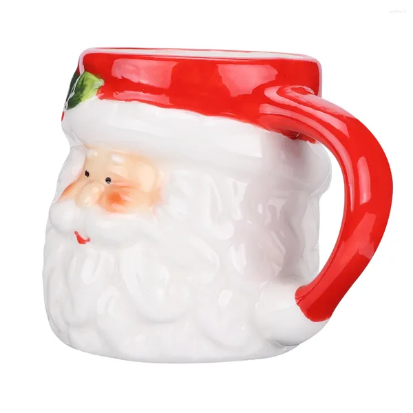 Canecas 1 PC Christmas Creamic Cup Cup Creative Papai Noel (cor variada)
