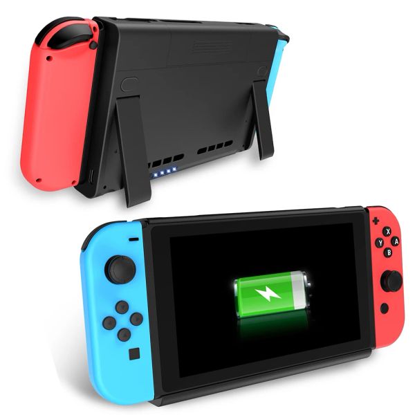 Zubehör 6500MAH Batterie Ladegerät Case -Schnittstelle für Nintendo Switch Backup Holder Travel Lading Power Bank