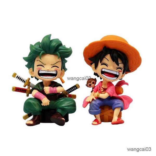 Figure di giocattolo d'azione 13 cm Figura da un pezzo Luffy Model giocattolo Roronoa Zoro Model Kid Birthday Regalo