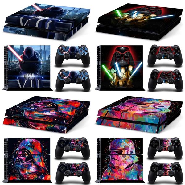 Случаи PS4 Skin Sticker Cover для PlayStation4 и 2 контроллеров наклейка на кожу винил