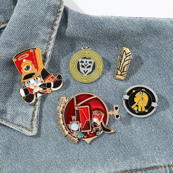 Game Coin Brooch милые аниме фильмы игры жесткие эмалевые булавки Собирайте мультипликационные рюкзаки для шляпы шляпу