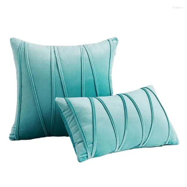 Cuscino a strisce di velluto copri copertine di divano decorativo moderno lancia febbrine accoglienti a morbido per letto soggiorno
