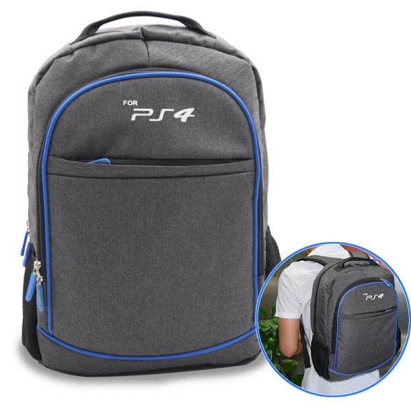 Bolsas para PS4 Travel Mackpack Storage Organizador que carrega bolsa de ombro de proteção para PlayStation 4 Controladores de console