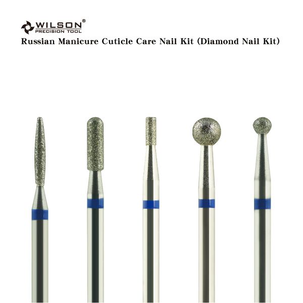 Bits Wilson A000047 (5pcs) Elmas Tırnak Kiti Katı Karbür Katı Karbür Çok Fonksiyonel Pırlanta Tırnak Matkap Bit Dayanıklı Tırnak Bit